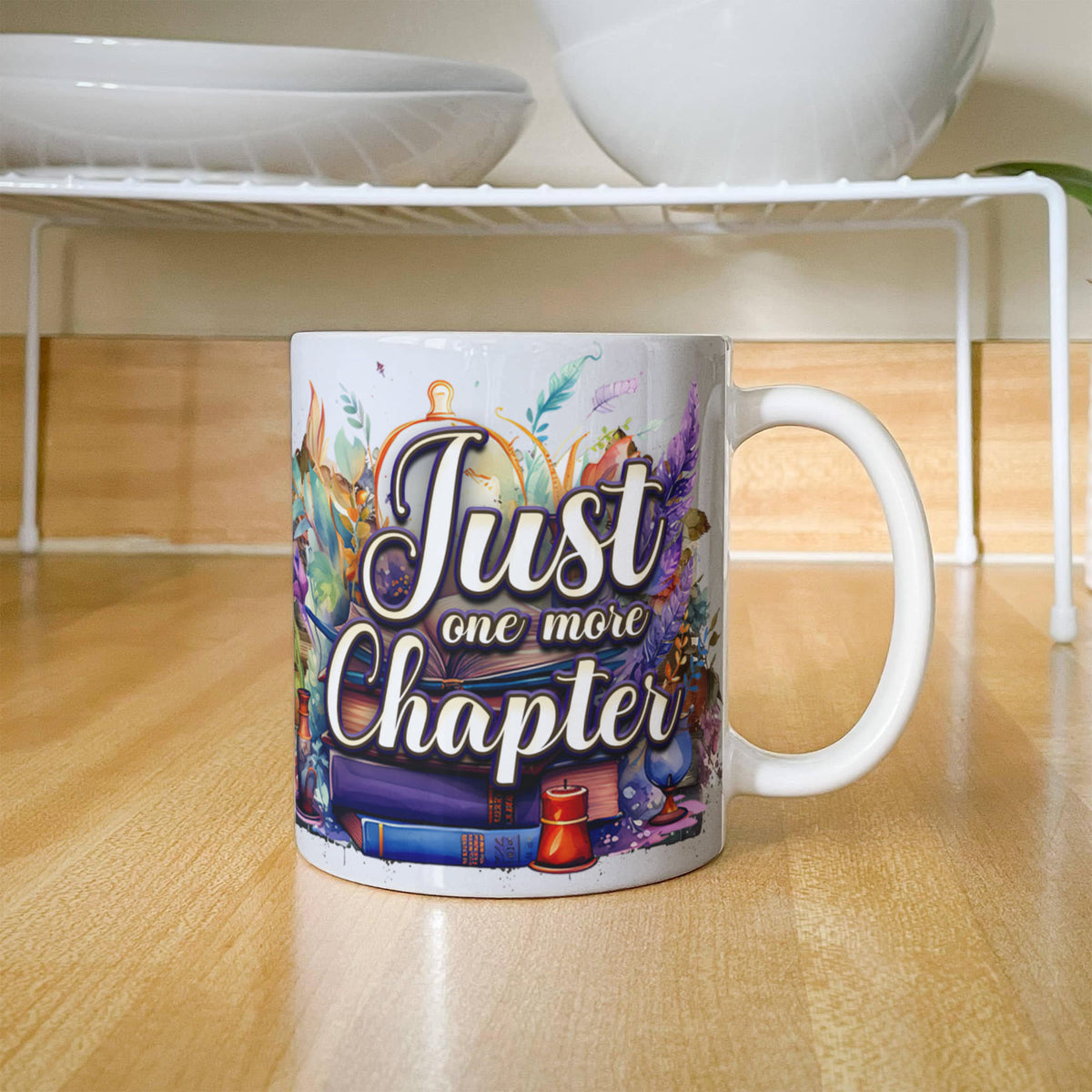 Just One More Chapter Coffee Mug 11oz, Book Lover Gift, Bookish Reader Mug, Christmas Gift for Readers