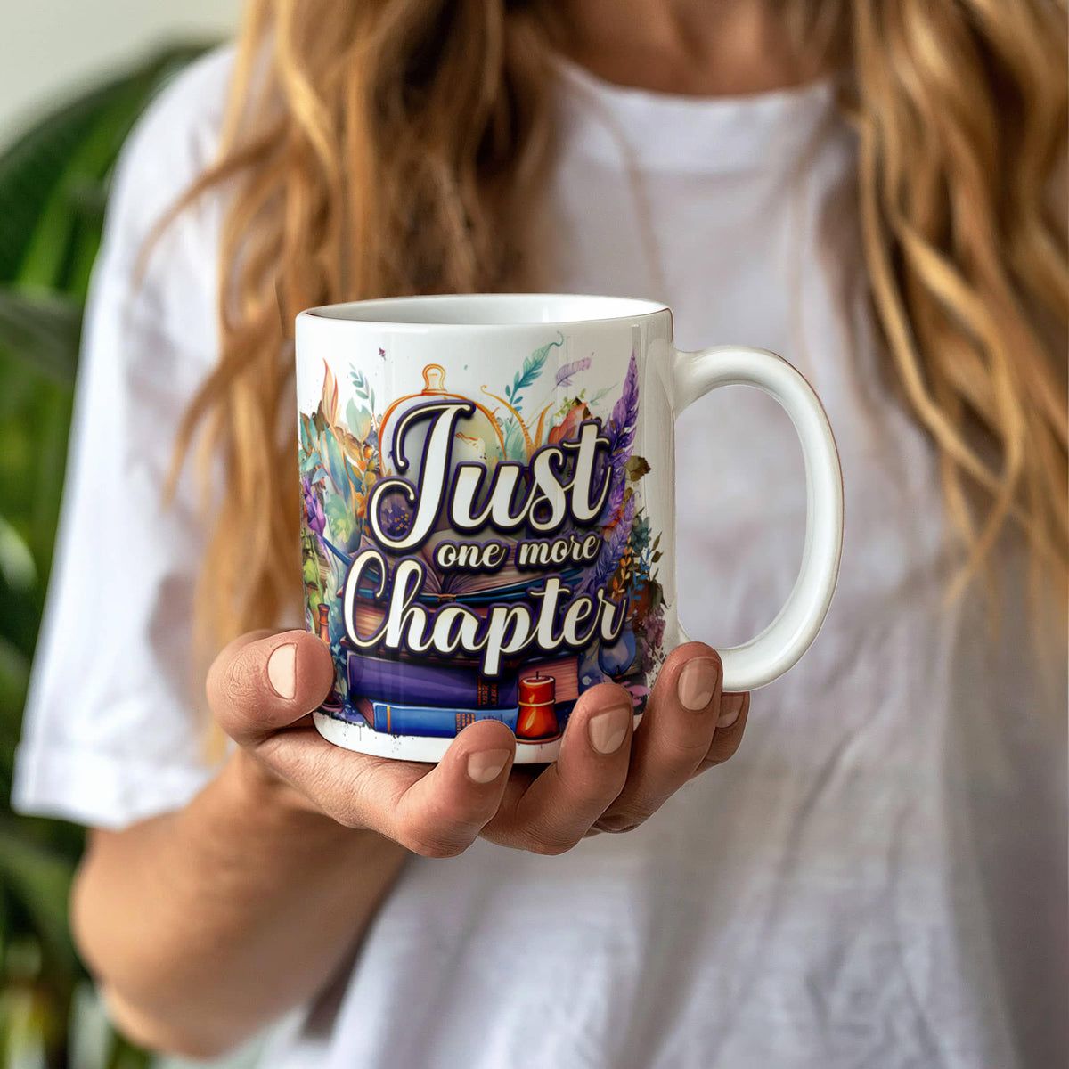 Just One More Chapter Coffee Mug 11oz, Book Lover Gift, Bookish Reader Mug, Christmas Gift for Readers