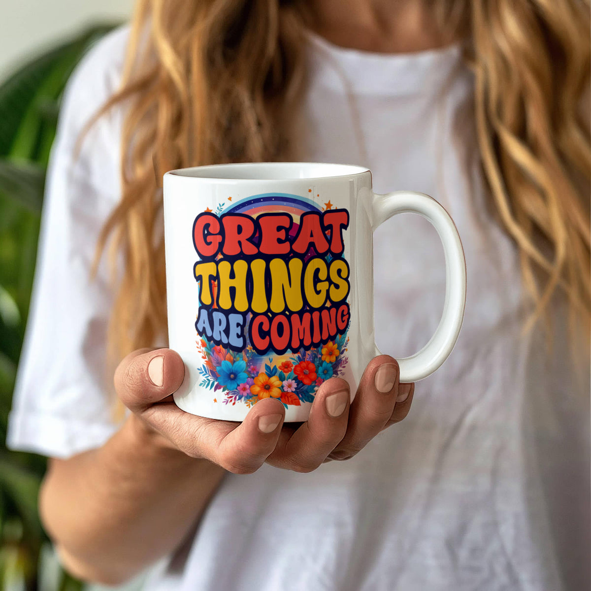 Great Things Are Coming Coffee Mug, Positive Affirmation Gift