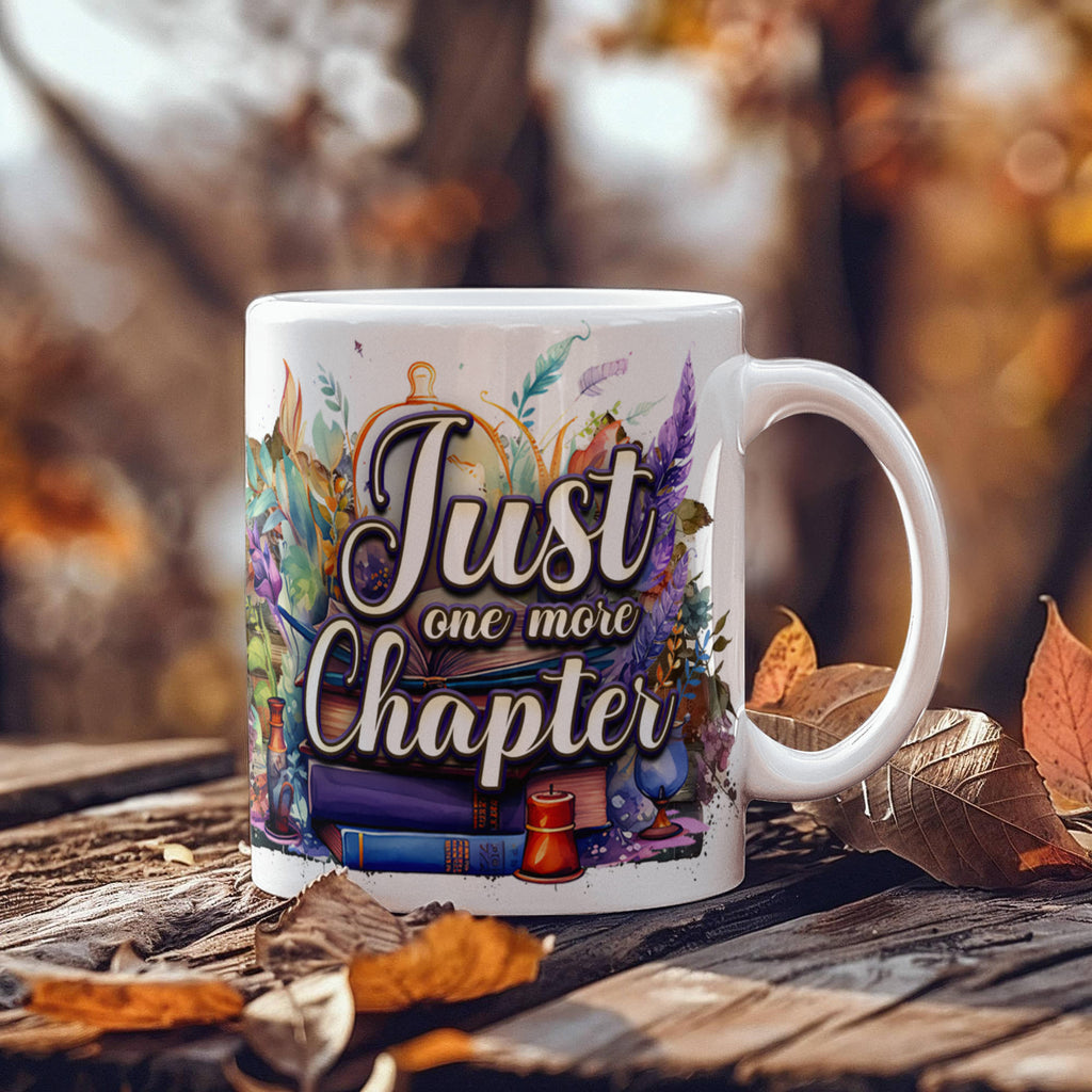 Just One More Chapter Coffee Mug 11oz, Book Lover Gift, Bookish Reader Mug, Christmas Gift for Readers