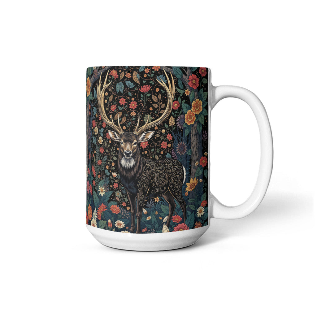 Deer In The Forest Coffee Mug, Nature Wildlife Gift