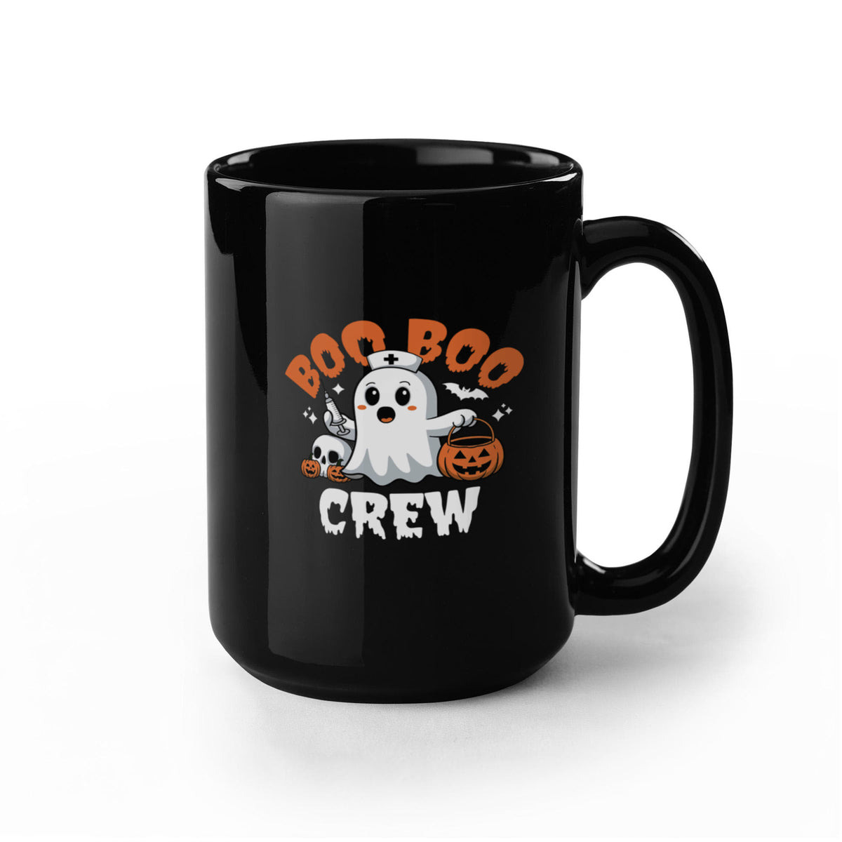 Boo Boo Crew Ghost Coffee Mug, Funny Halloween Gift