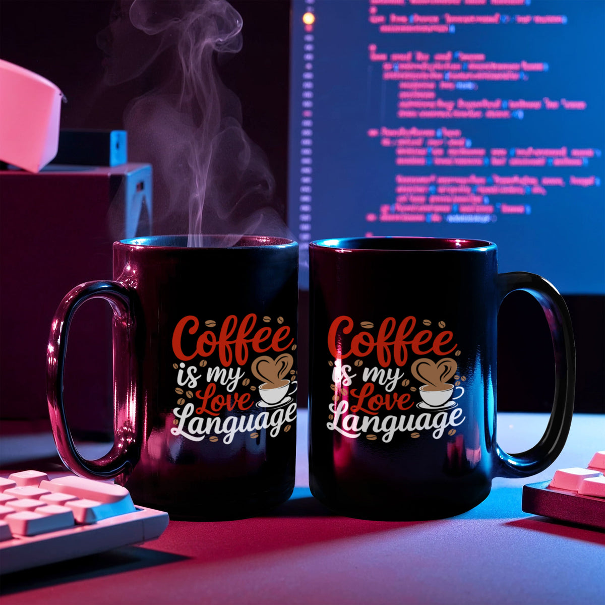 Coffee Is My Love Language Coffee Mug, Coffee Lover Gift