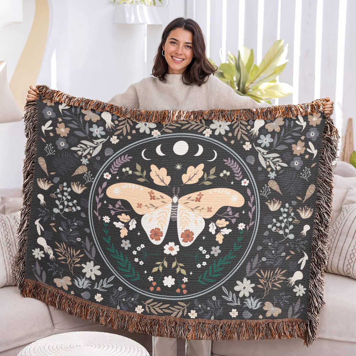 Butterfly Dreams & Memories — Heirloom Woven Blanket