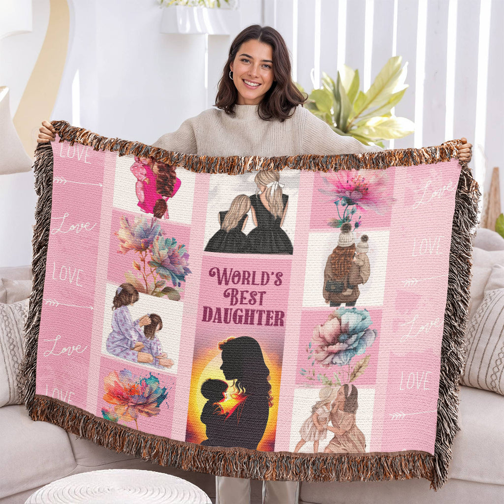 To My Daughter, Believe In Yourself — Heirloom Woven Blanket