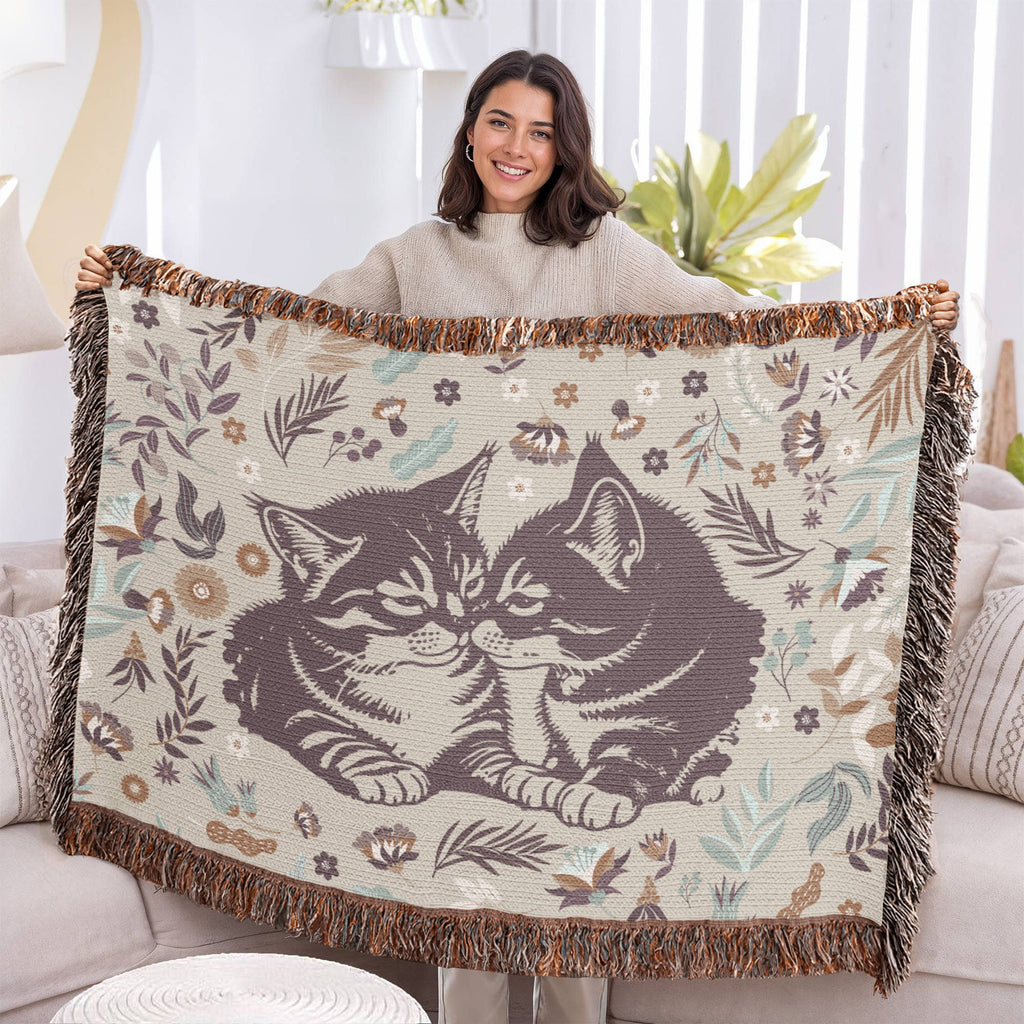 I Work Hard So My Cats Have A Better Life — Heirloom Woven Blanket