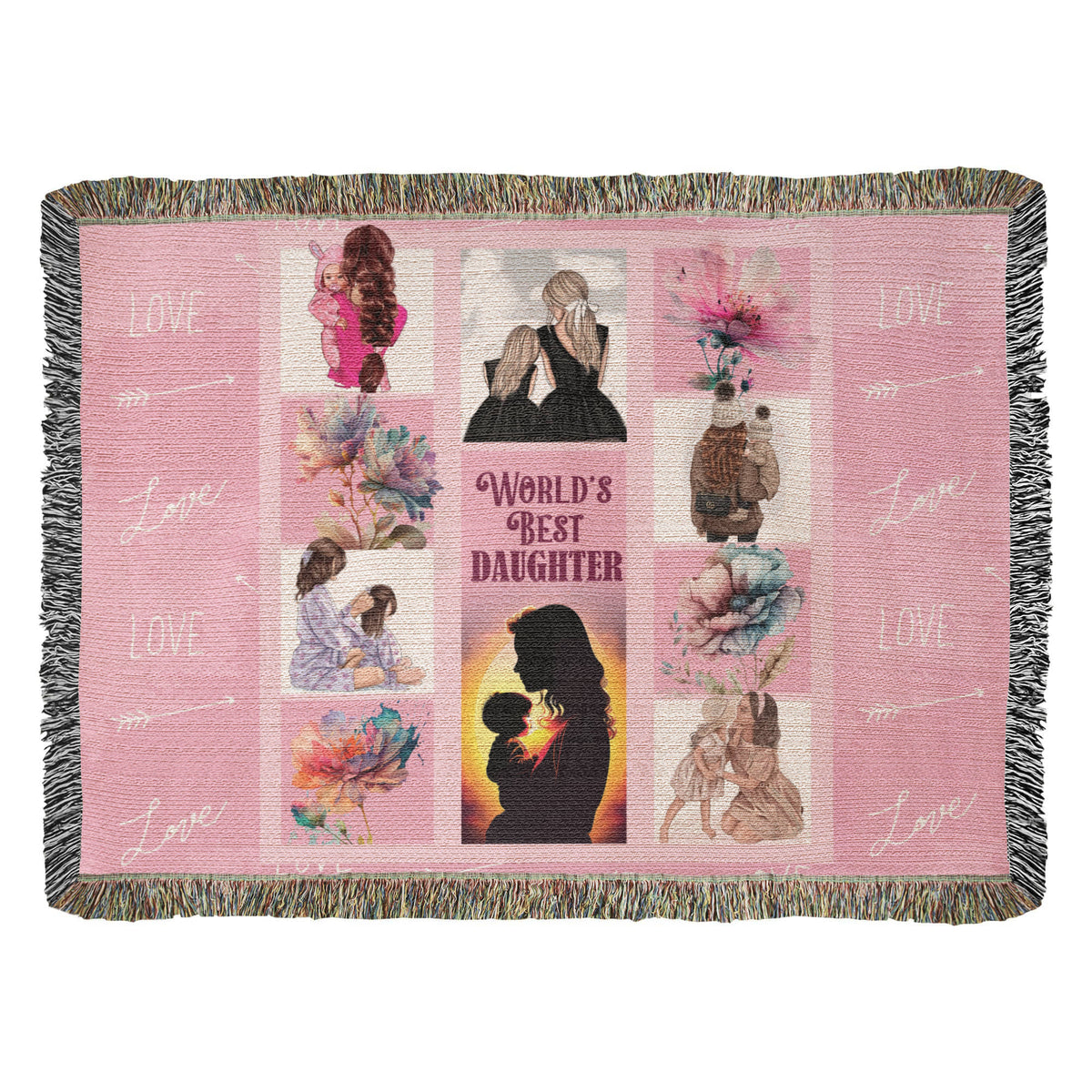 World's Best Daughter — Heirloom Woven Blanket