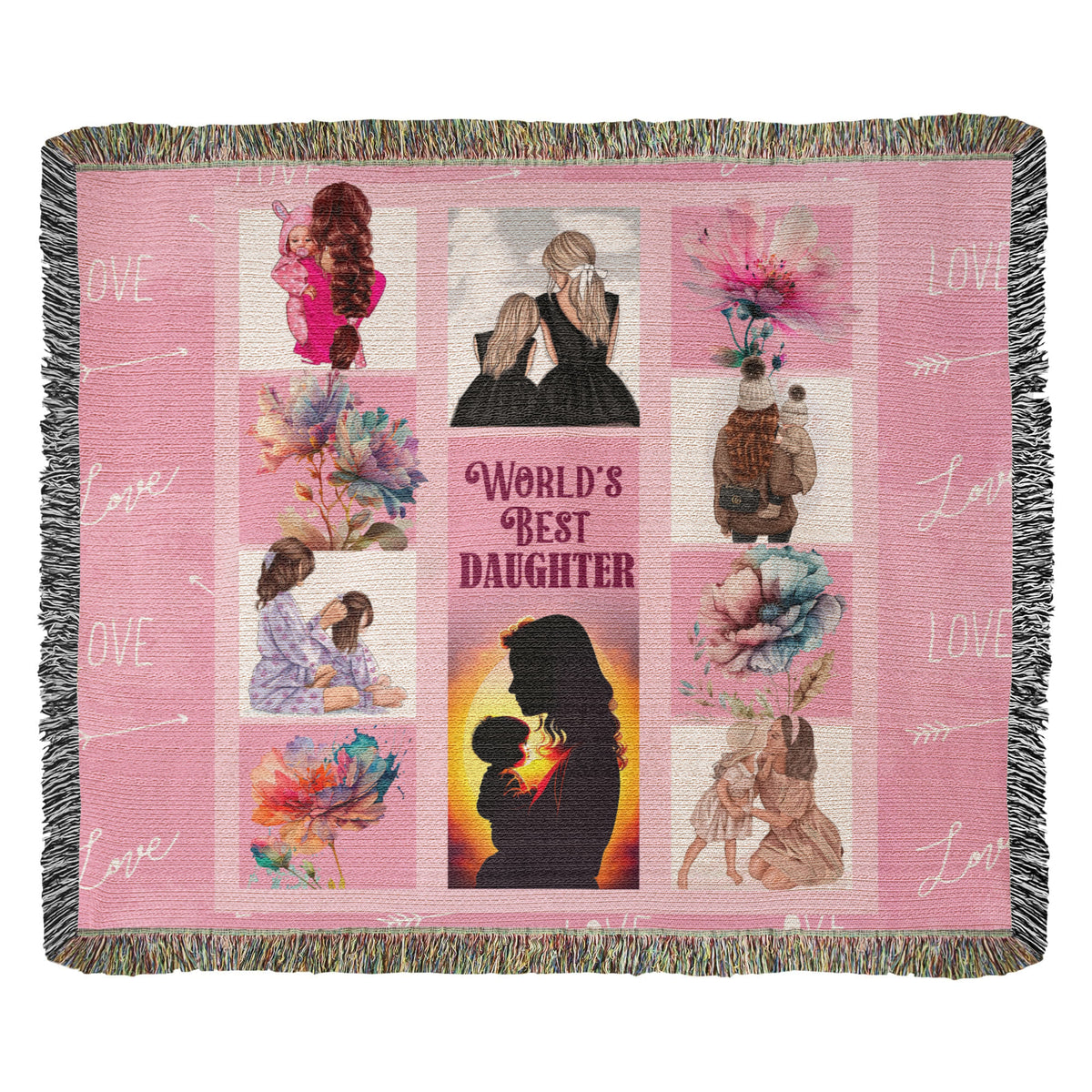 World's Best Daughter — Heirloom Woven Blanket