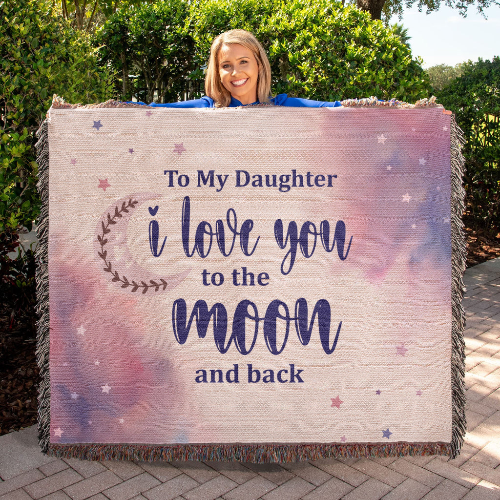 To My Daughter, Never Forget I Love You — Heirloom Woven Blanket