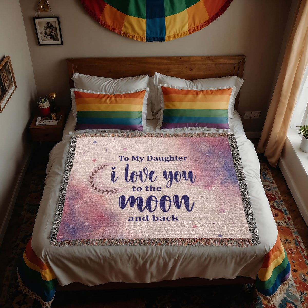 To My Daughter, Never Forget I Love You — Heirloom Woven Blanket