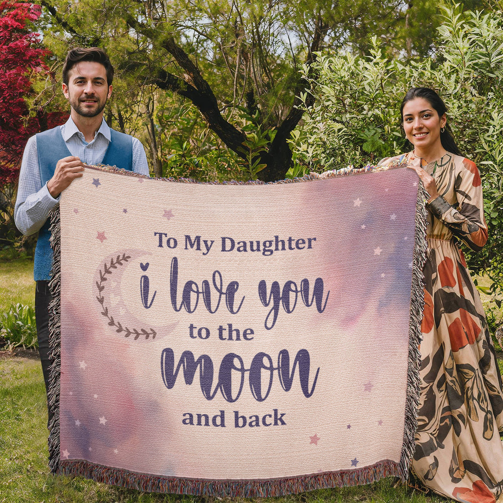 To My Daughter, Never Forget I Love You — Heirloom Woven Blanket