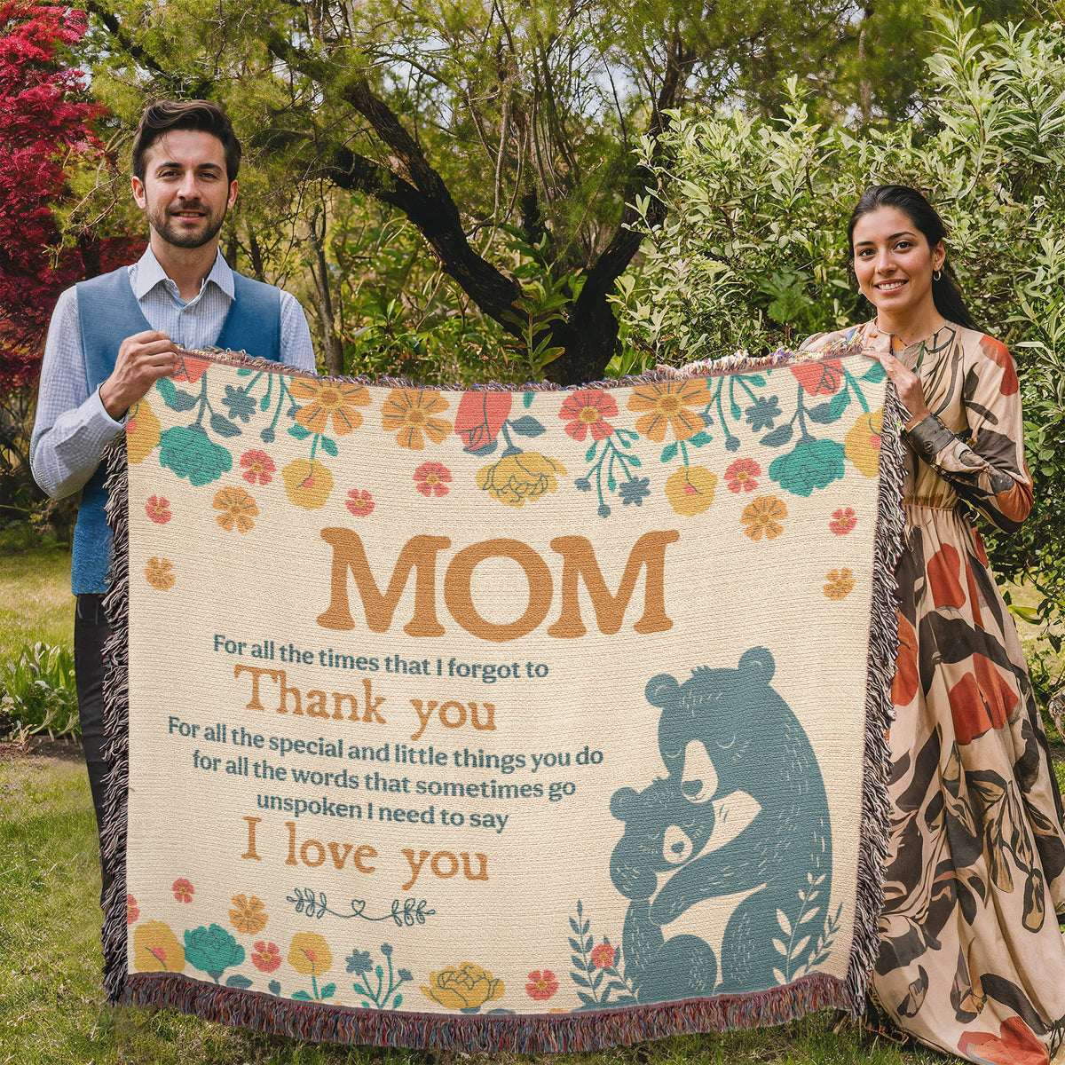 Mom, For All The Times I Forgot To Thank You — Heirloom Woven Blanket