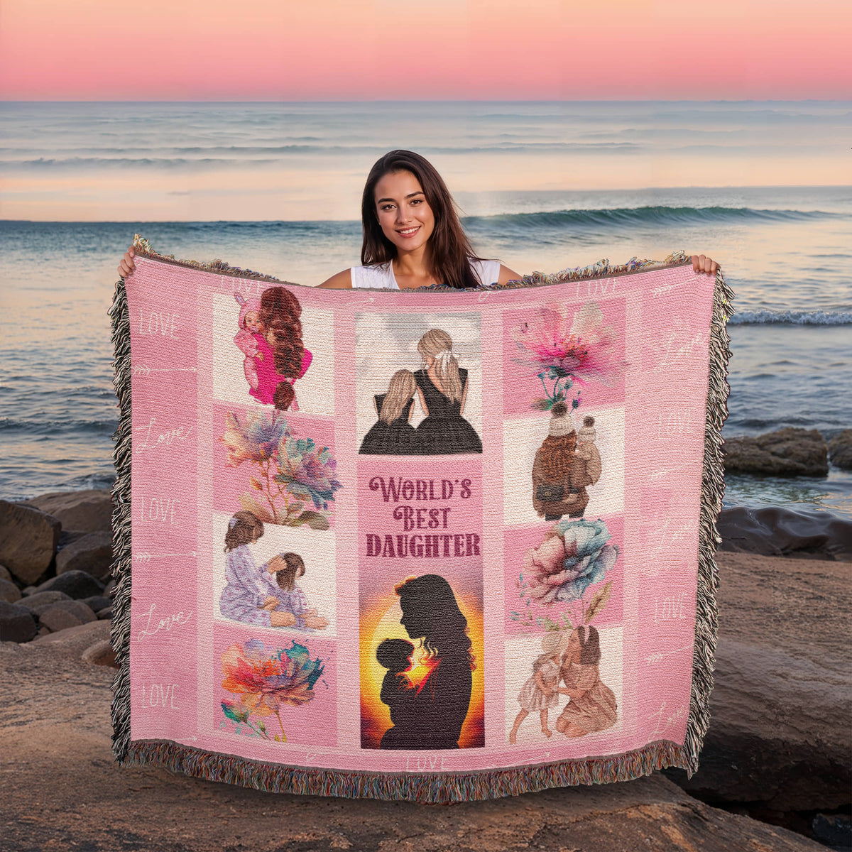 To My Daughter, Believe In Yourself — Heirloom Woven Blanket
