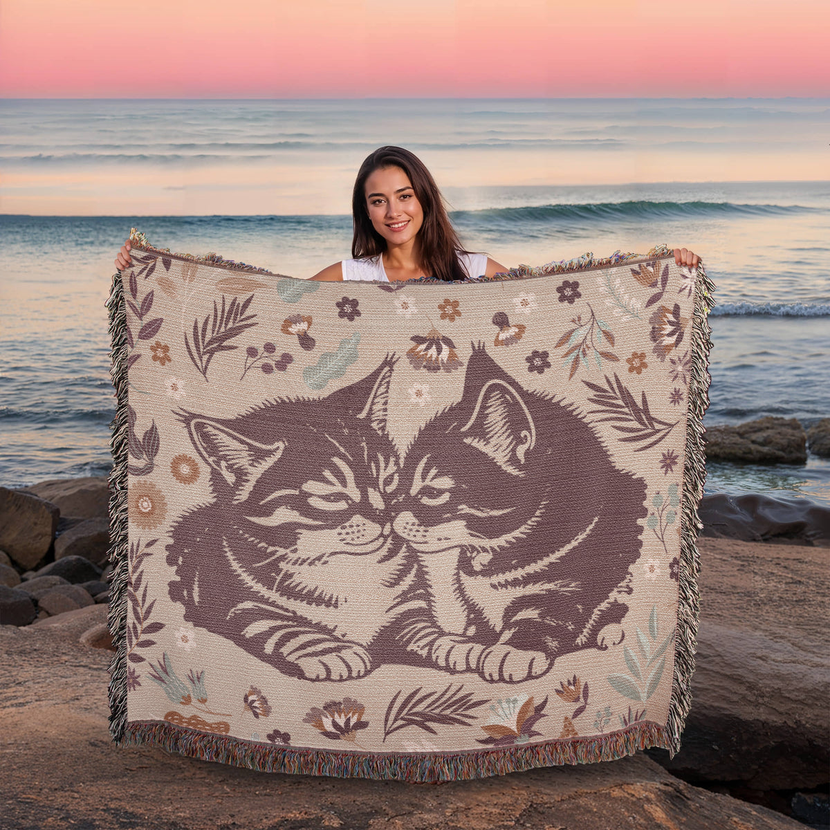 I Work Hard So My Cats Have A Better Life — Heirloom Woven Blanket