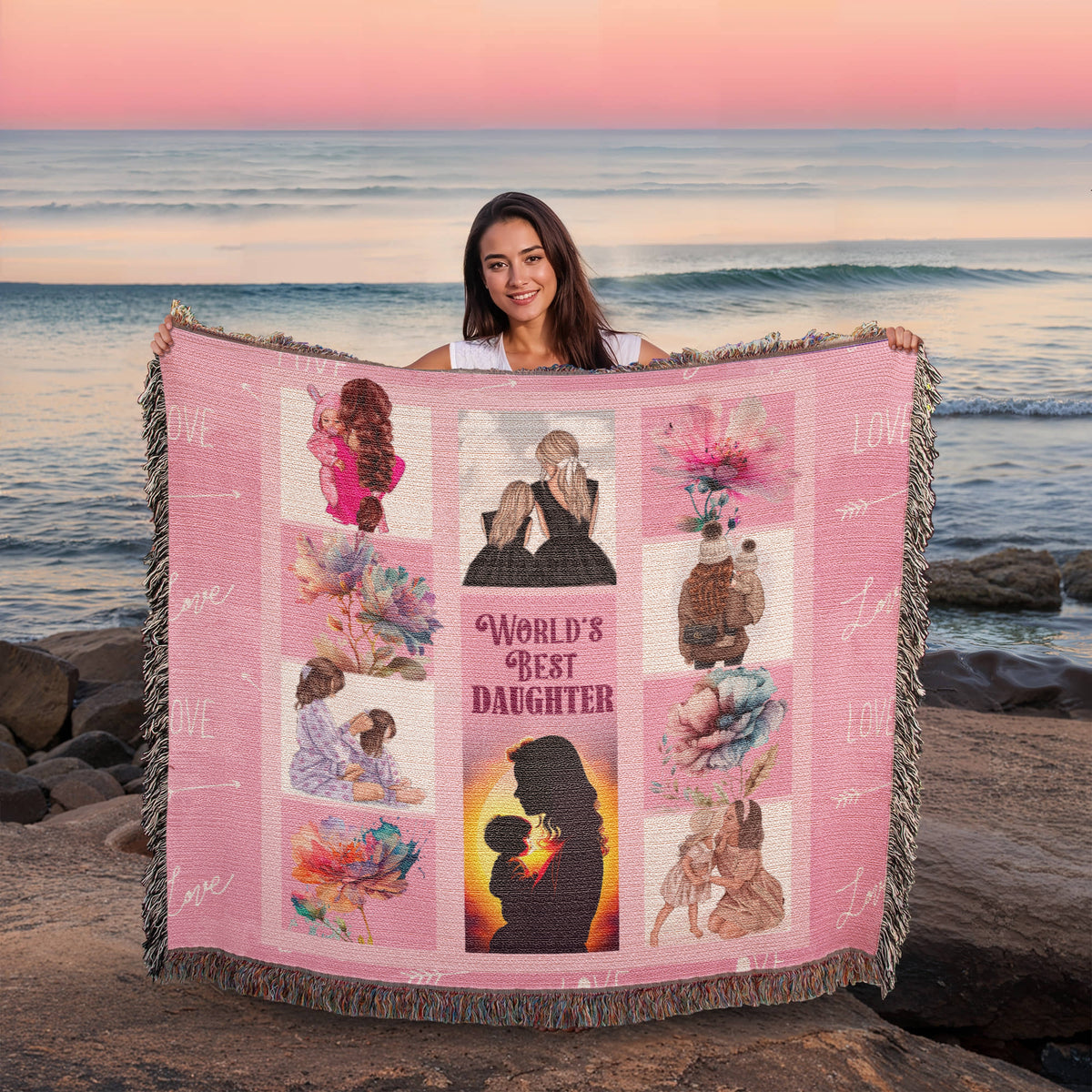 World's Best Daughter — Heirloom Woven Blanket