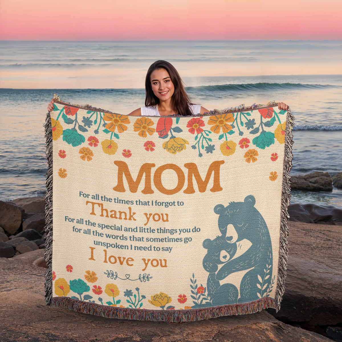 Mom, For All The Times I Forgot To Thank You — Heirloom Woven Blanket