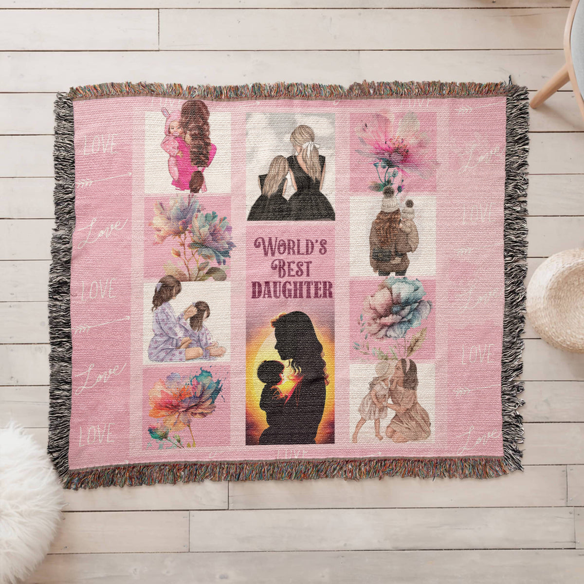 To My Daughter, Believe In Yourself — Heirloom Woven Blanket