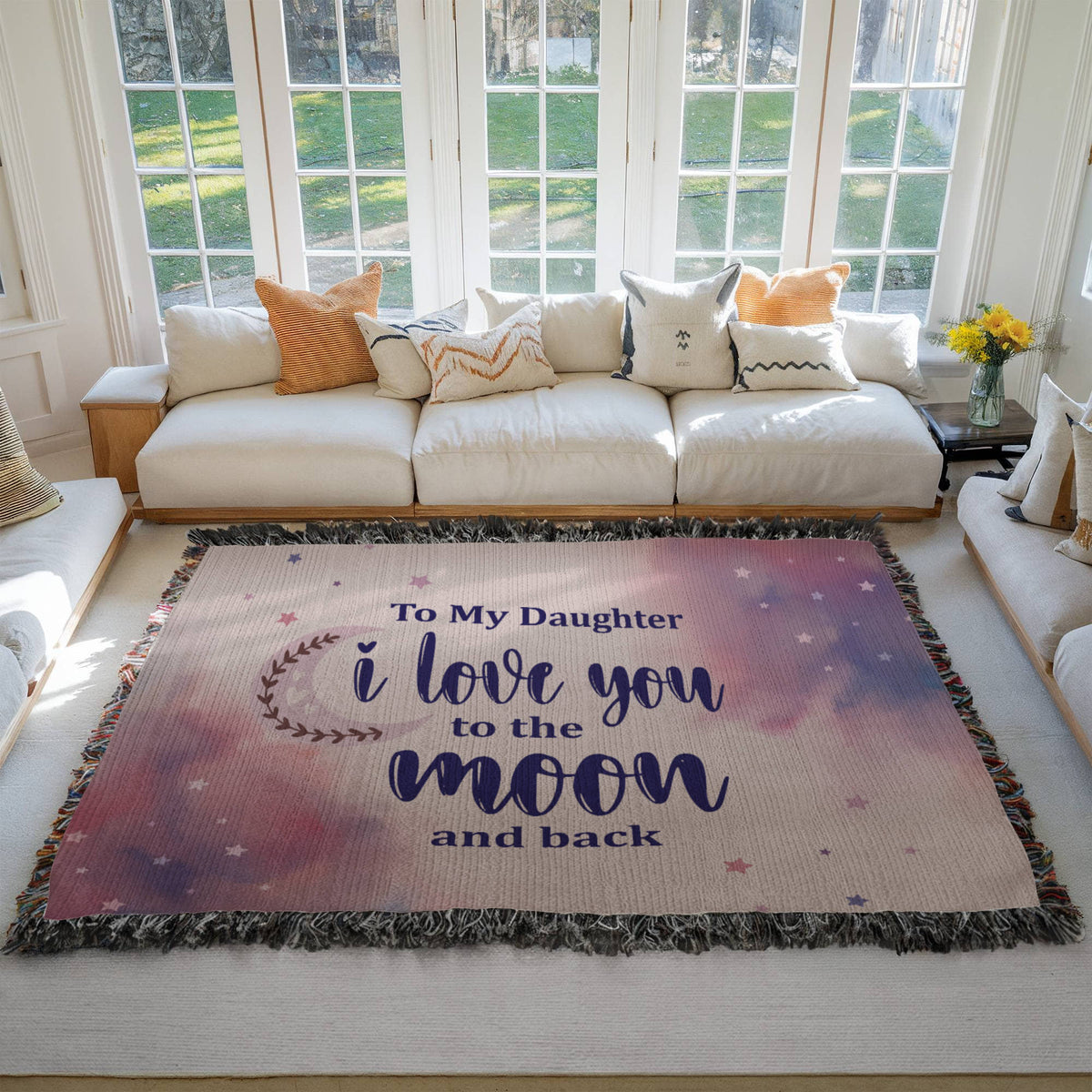 To My Daughter, Never Forget I Love You — Heirloom Woven Blanket