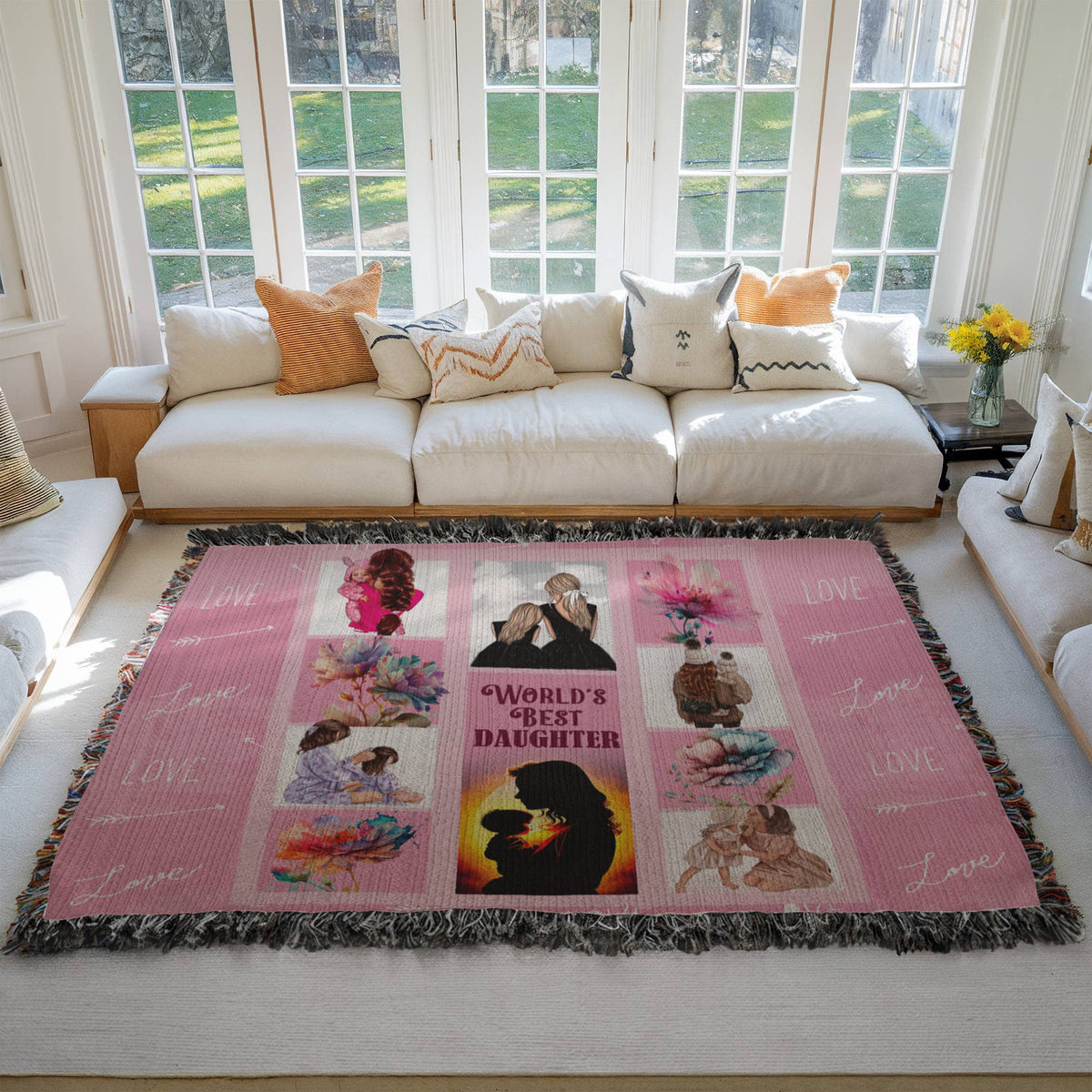 World's Best Daughter — Heirloom Woven Blanket