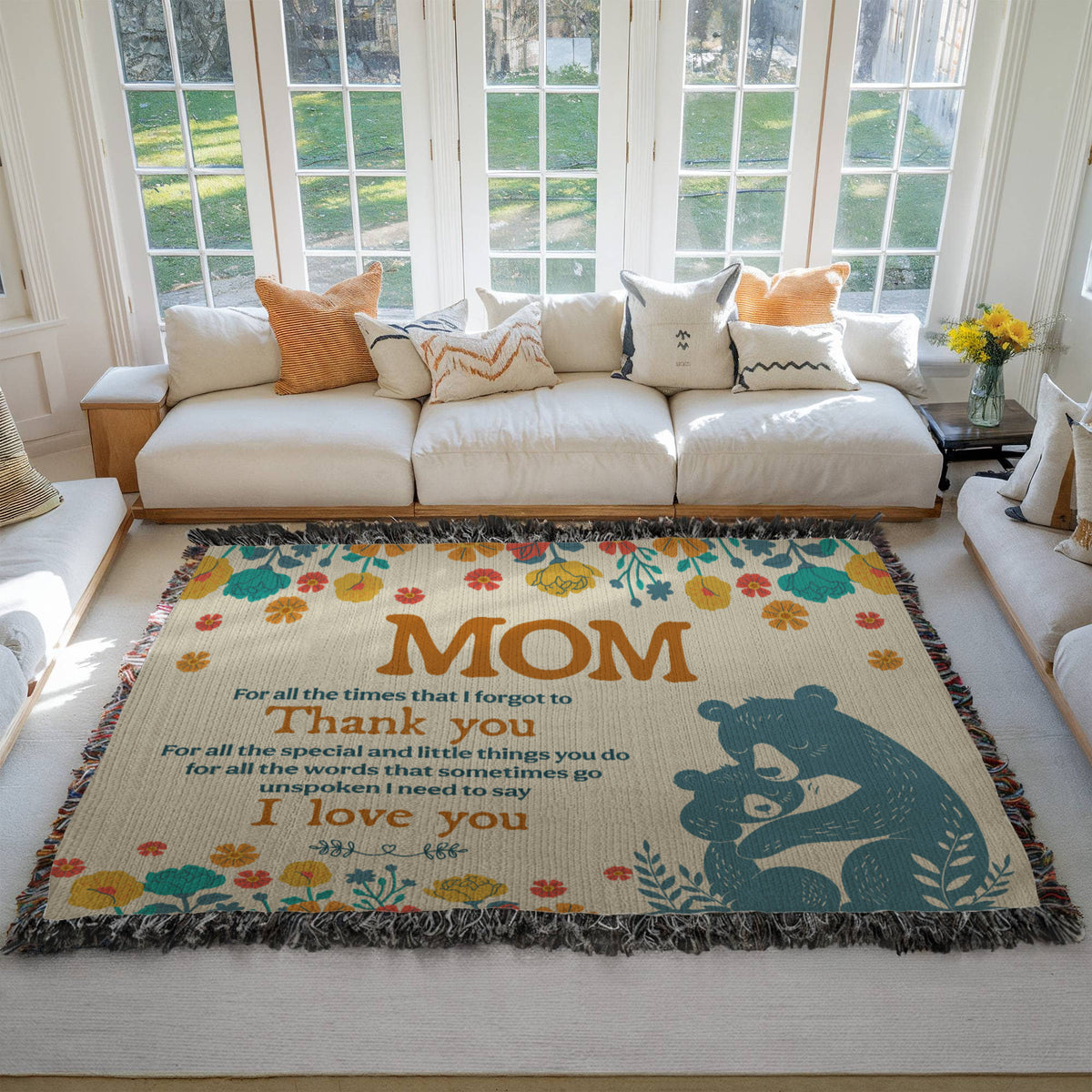 Mom, For All The Times I Forgot To Thank You — Heirloom Woven Blanket