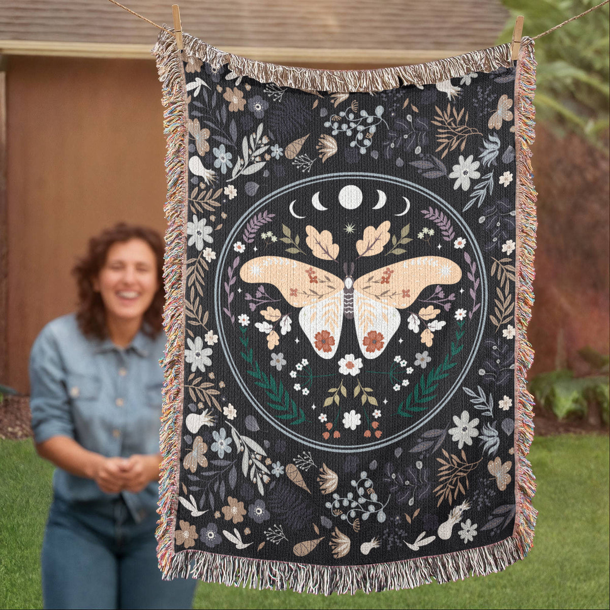 Butterfly Dreams & Memories — Heirloom Woven Blanket