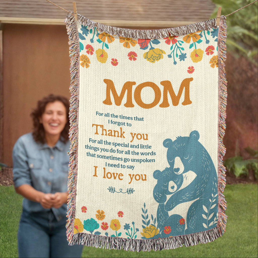 Mom, For All The Times I Forgot To Thank You — Heirloom Woven Blanket