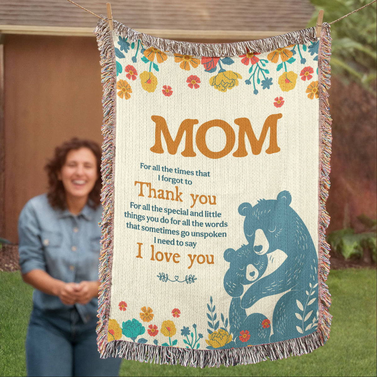 Mom, For All The Times I Forgot To Thank You — Heirloom Woven Blanket