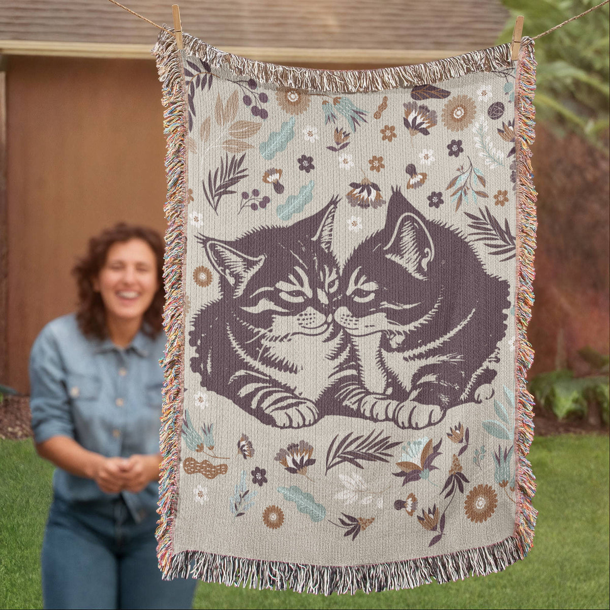 I Work Hard So My Cats Have A Better Life — Heirloom Woven Blanket