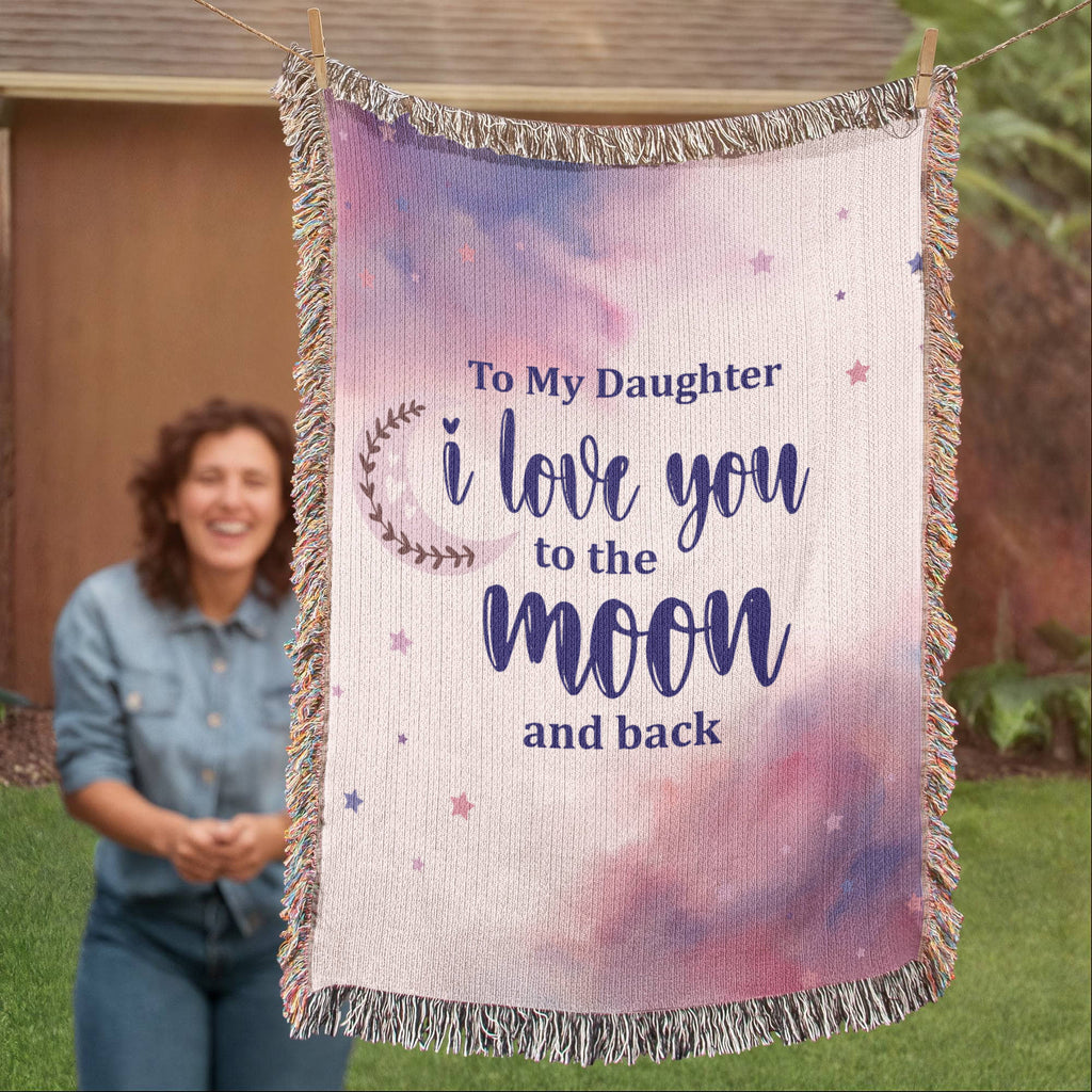 To My Daughter, Never Forget I Love You — Heirloom Woven Blanket