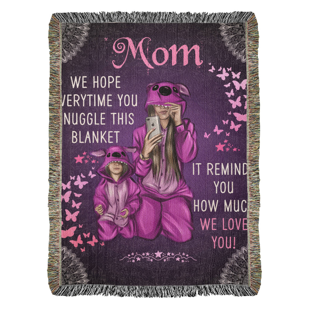 Grandpa, Feel Our Hugs (Sunflowers) — Heirloom Woven Blanket