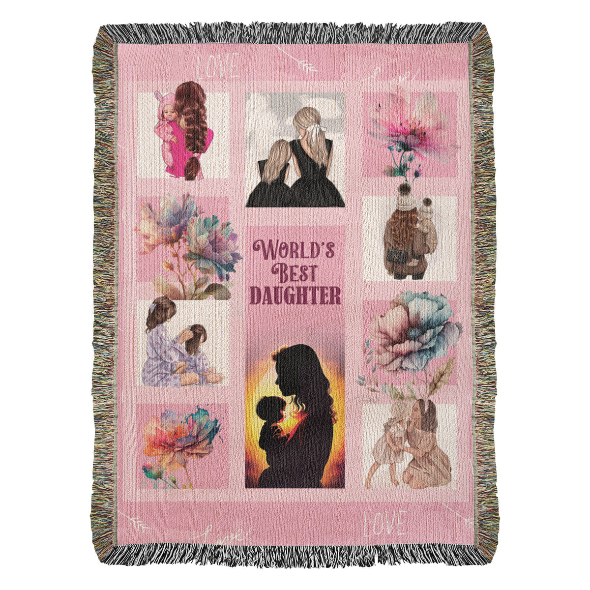 World's Best Daughter — Heirloom Woven Blanket