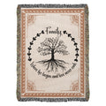 Family Tree, Where Life Begins — Heirloom Woven Blanket