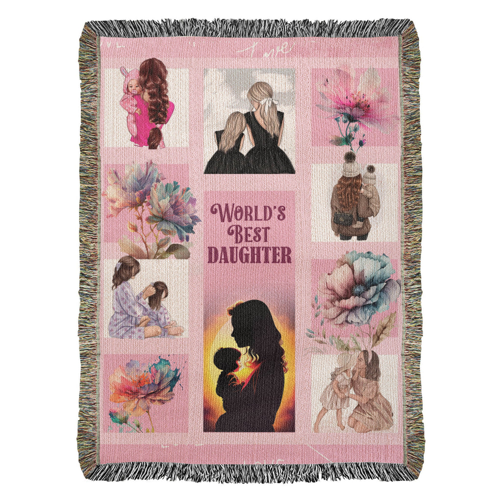 To My Daughter, I Hugged This Blanket — Heirloom Woven Blanket