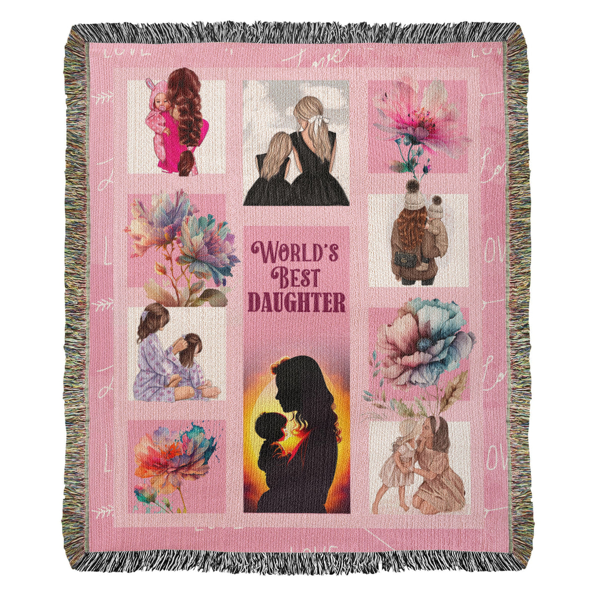To My Daughter, I Hugged This Blanket — Heirloom Woven Blanket