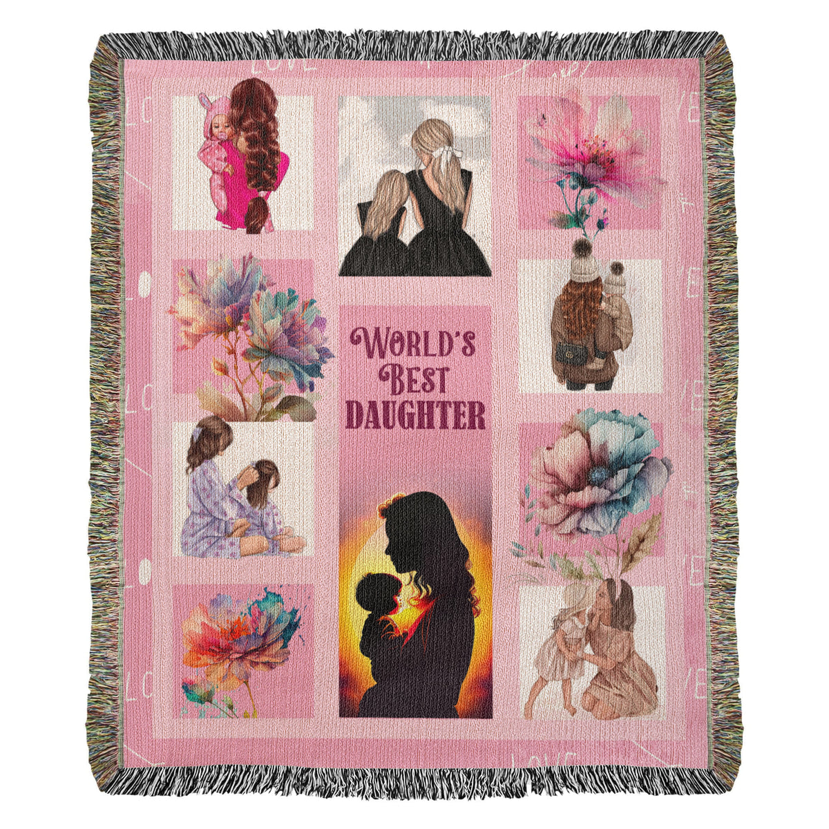 World's Best Daughter — Heirloom Woven Blanket