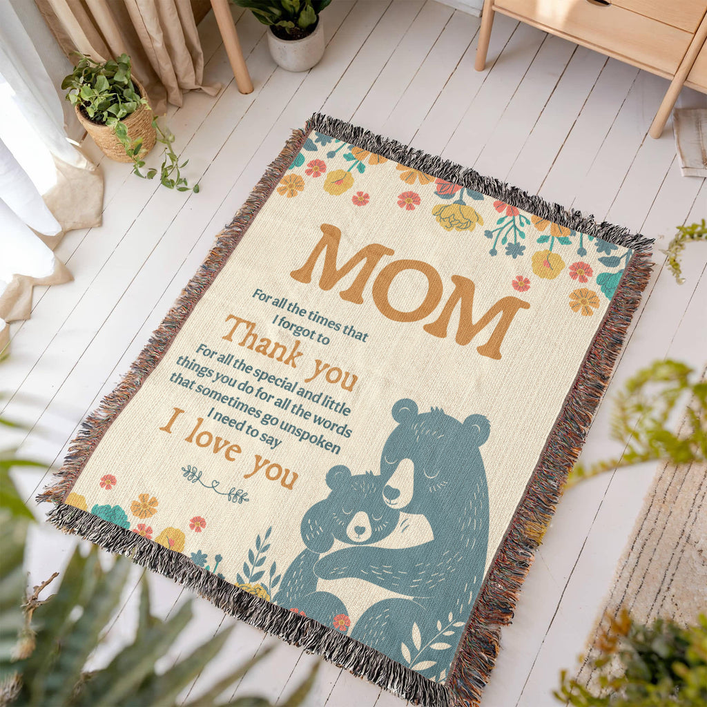 Mom, For All The Times I Forgot To Thank You — Heirloom Woven Blanket