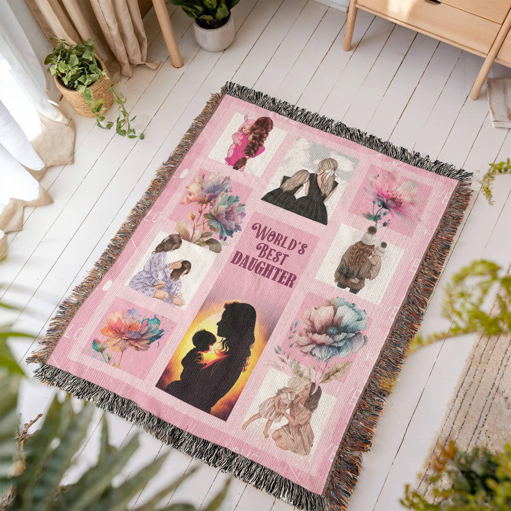 World's Best Daughter — Heirloom Woven Blanket