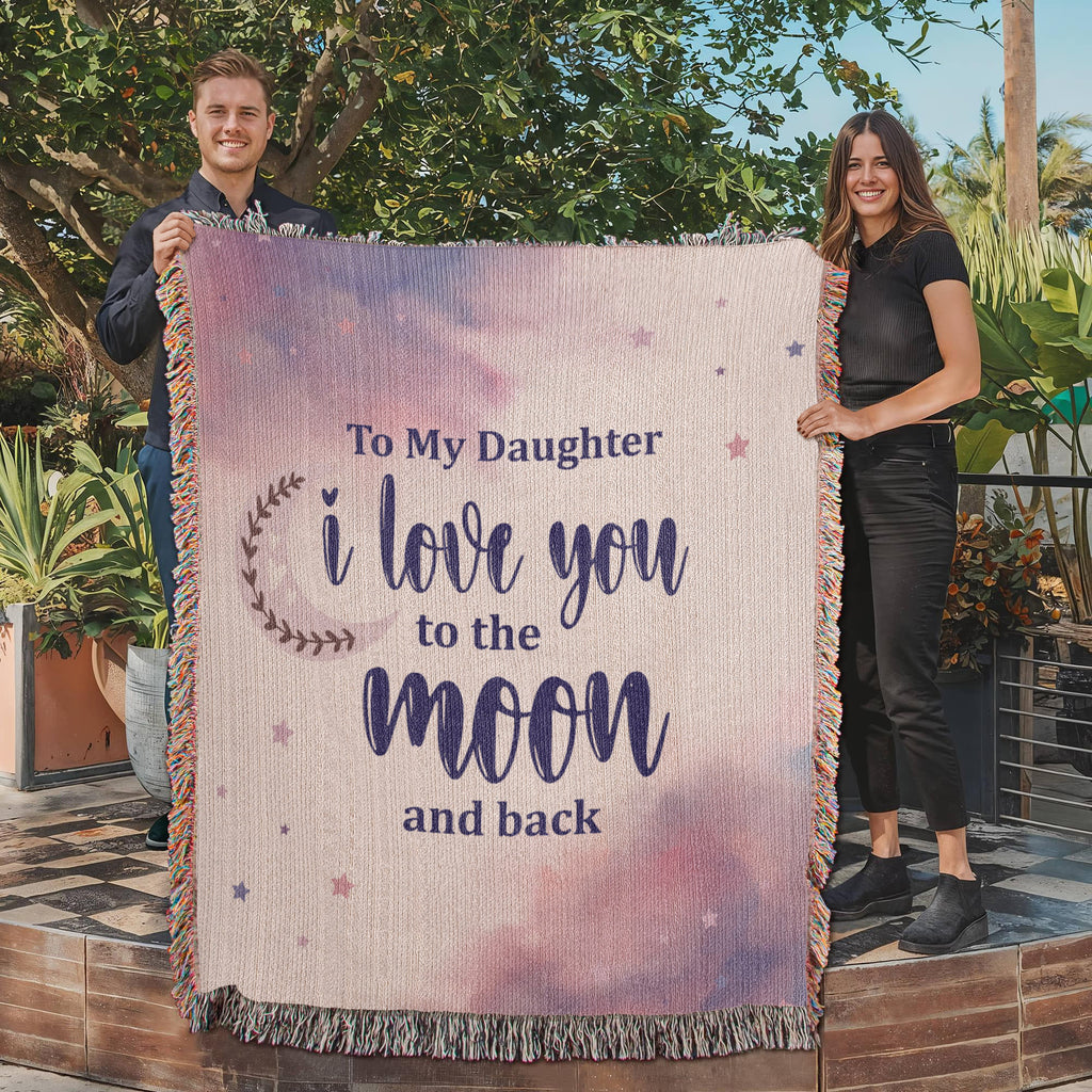 To My Daughter, Never Forget I Love You — Heirloom Woven Blanket