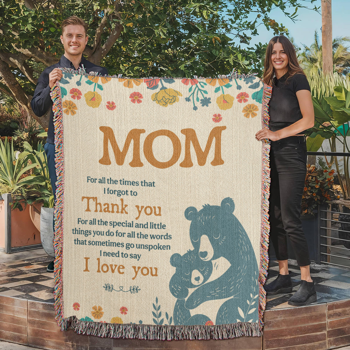 Mom, For All The Times I Forgot To Thank You — Heirloom Woven Blanket