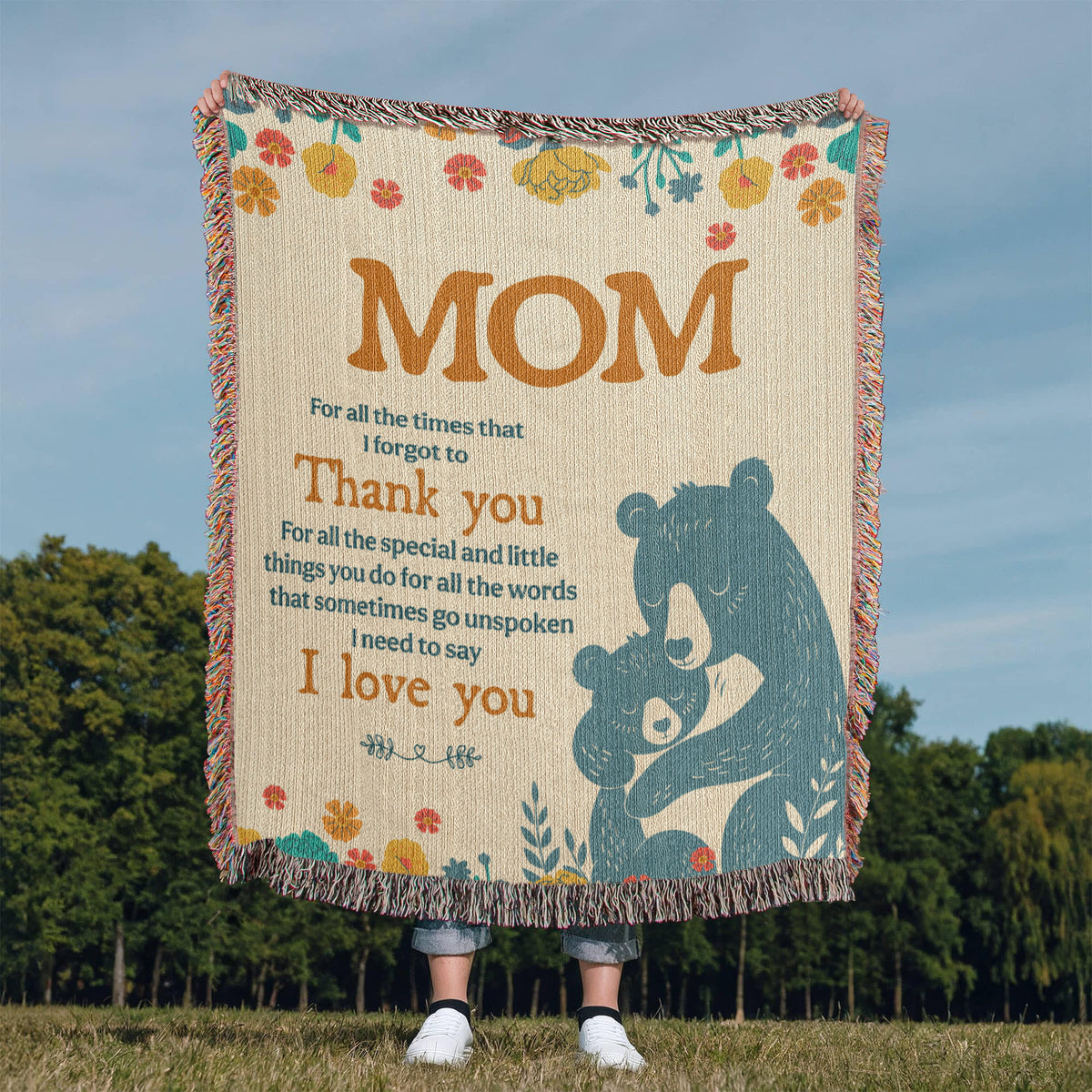 Mom, For All The Times I Forgot To Thank You — Heirloom Woven Blanket