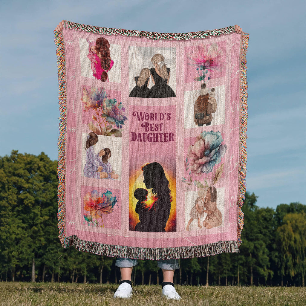 To My Daughter, I Hugged This Blanket — Heirloom Woven Blanket