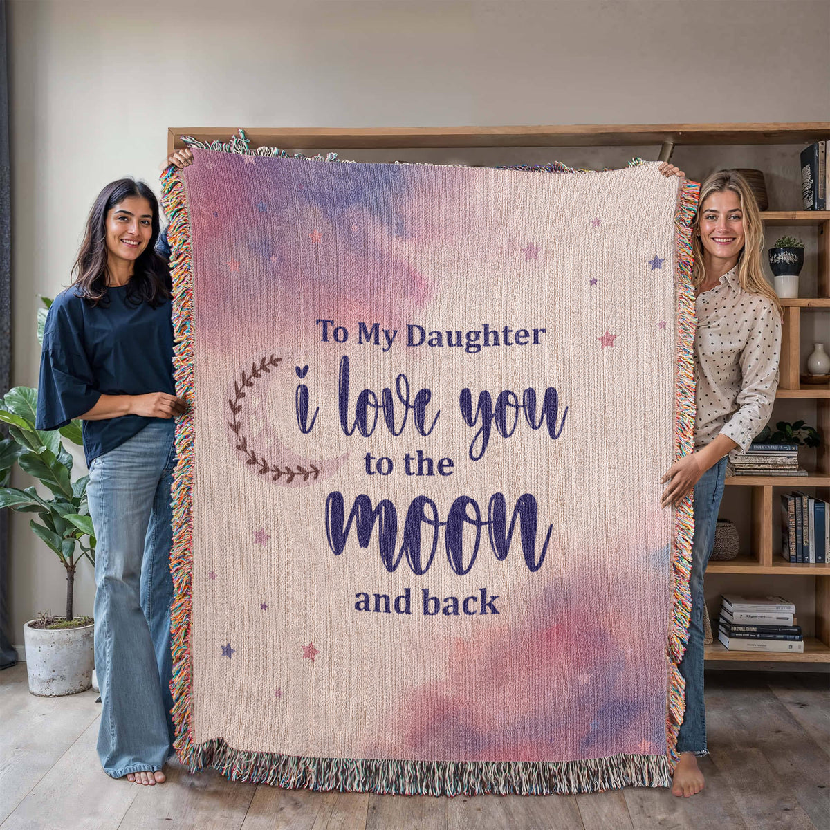 To My Daughter, Never Forget I Love You — Heirloom Woven Blanket