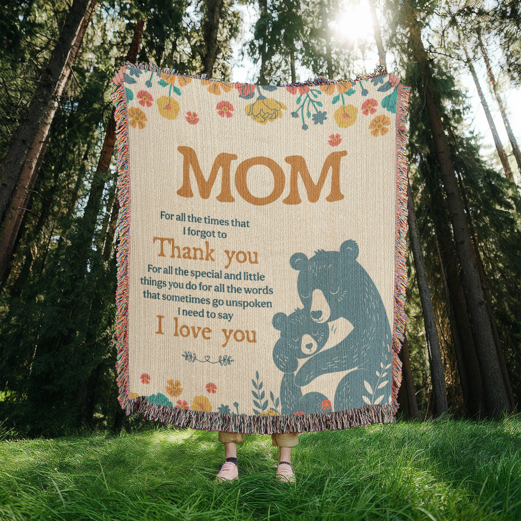 Mom, For All The Times I Forgot To Thank You — Heirloom Woven Blanket
