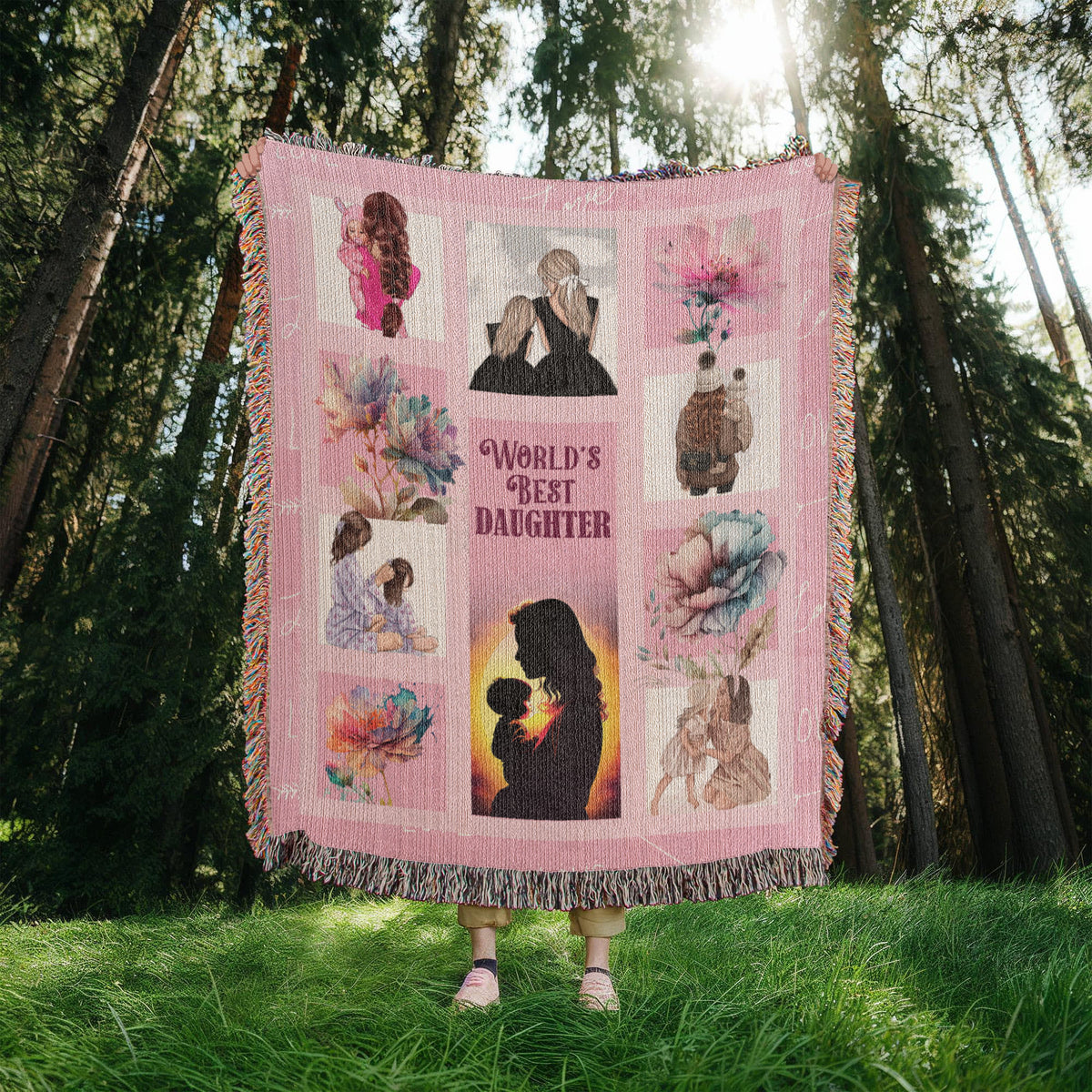 To My Daughter, I Hugged This Blanket — Heirloom Woven Blanket
