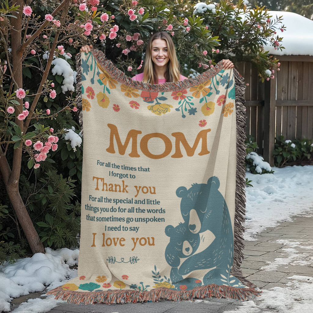 Mom, For All The Times I Forgot To Thank You — Heirloom Woven Blanket