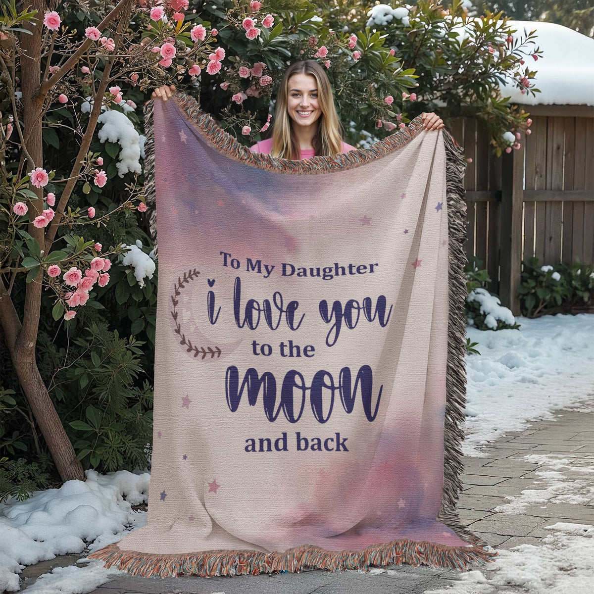To My Daughter, Never Forget I Love You — Heirloom Woven Blanket