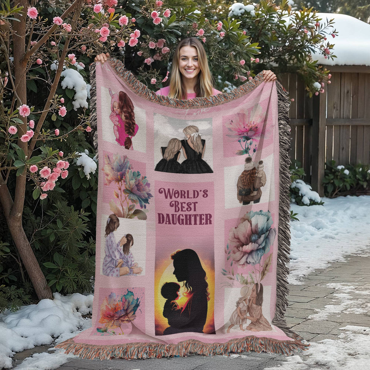 To My Daughter, I Hugged This Blanket — Heirloom Woven Blanket
