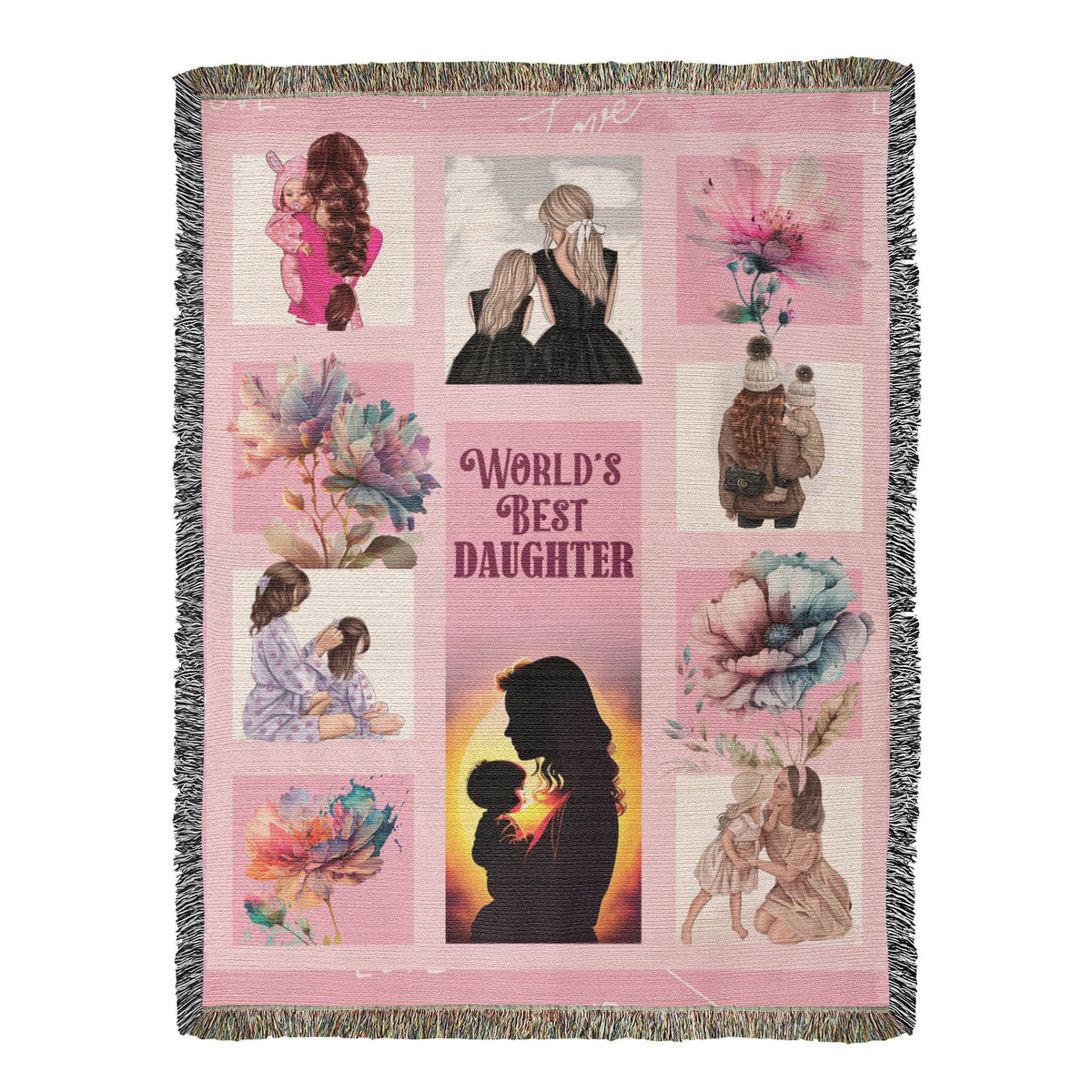 To My Daughter, I Hugged This Blanket — Heirloom Woven Blanket