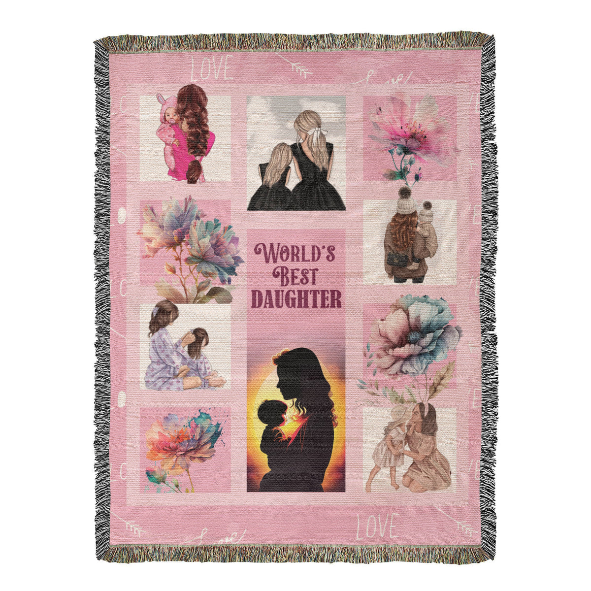 World's Best Daughter — Heirloom Woven Blanket