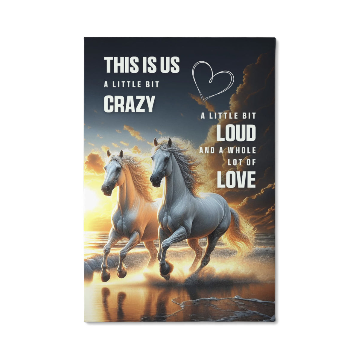 This Is Us A Little Bit Crazy Gallery Wrapped Canvas